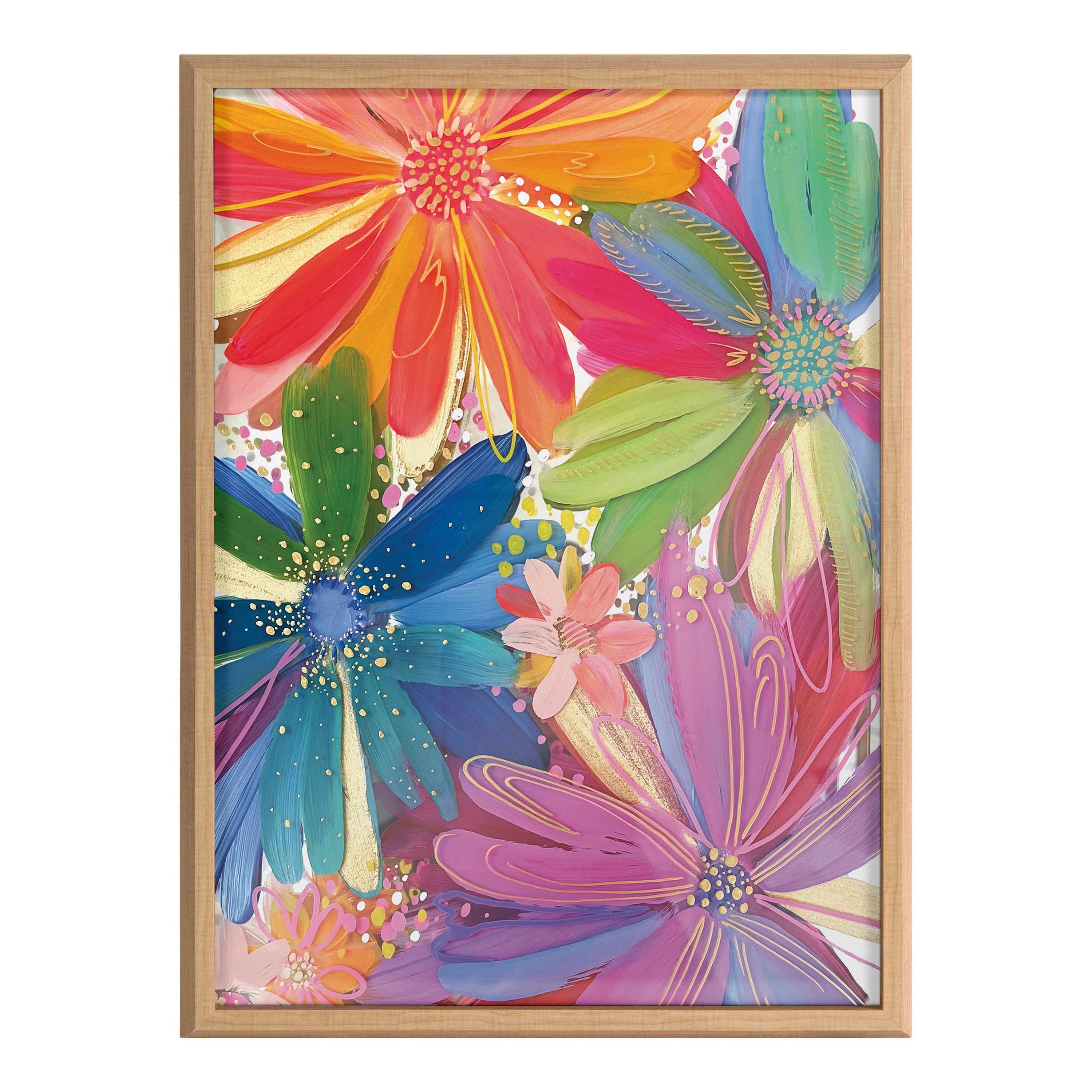 Blake Flowers on Glass 1 Framed Printed Art by Jessi Raulet of Ettavee