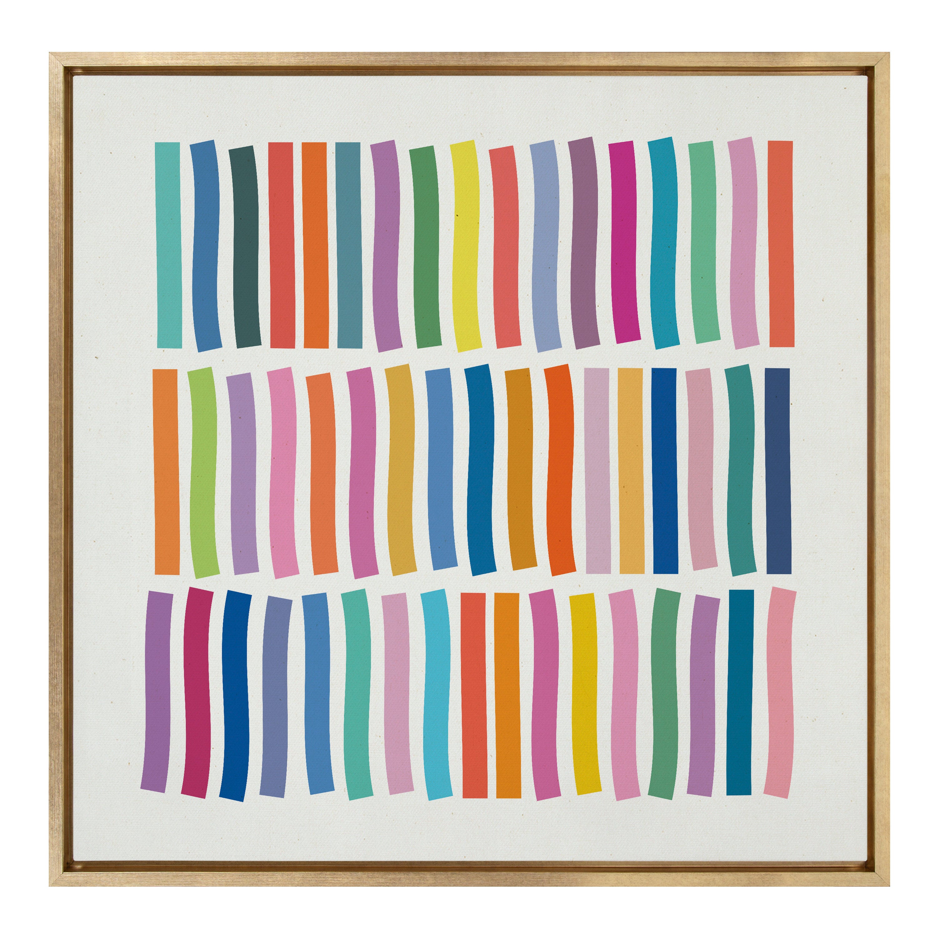 Sylvie Whimsical Lines Framed Canvas by Apricot + Birch