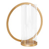 Khauli Round Metal Wall Sconce, Gold 12" Diameter