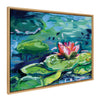 Sylvie Lily Pad By The Shore Framed Canvas by Rachel Christopoulos
