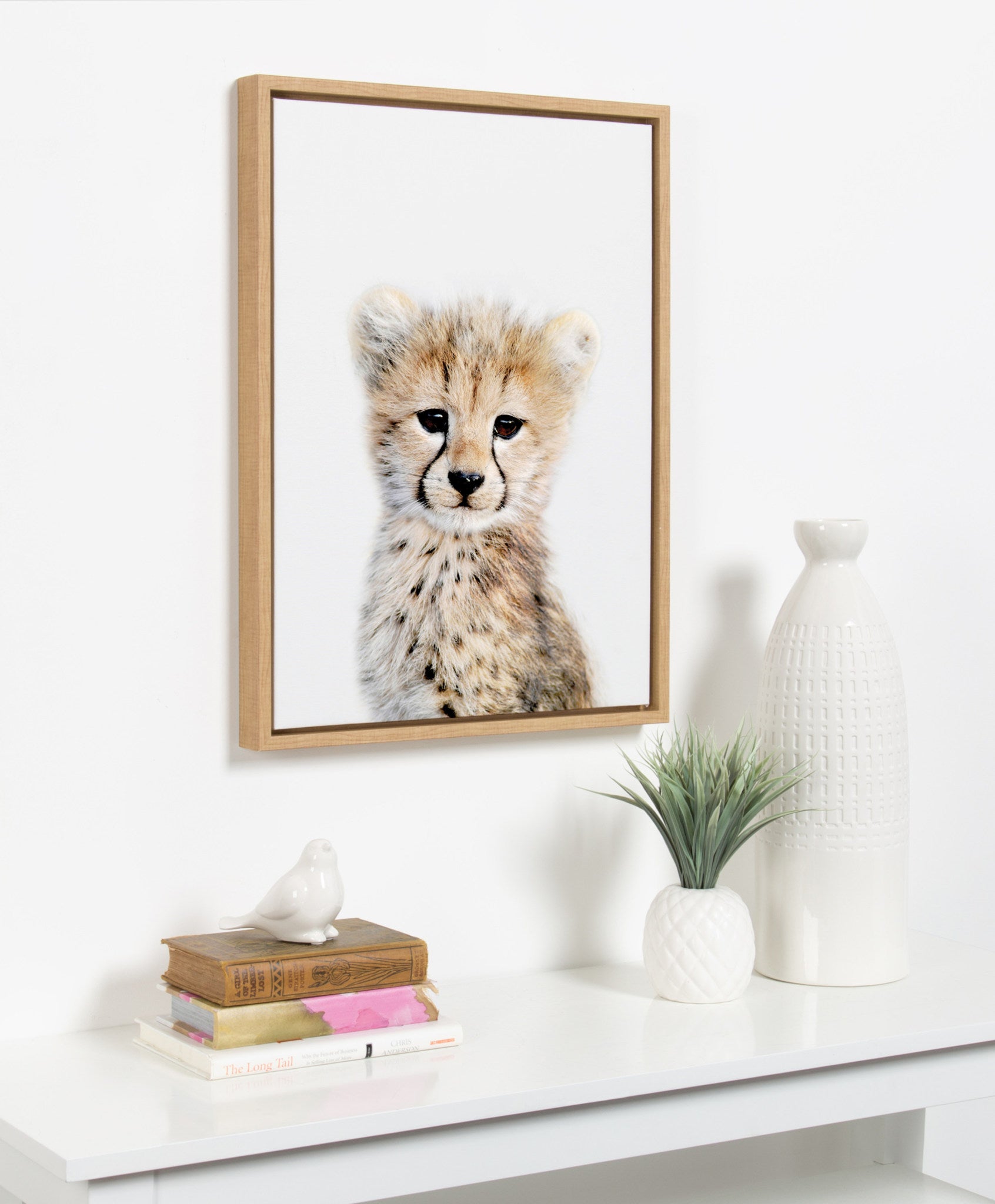 Sylvie Cheetah Framed Canvas by Amy Peterson