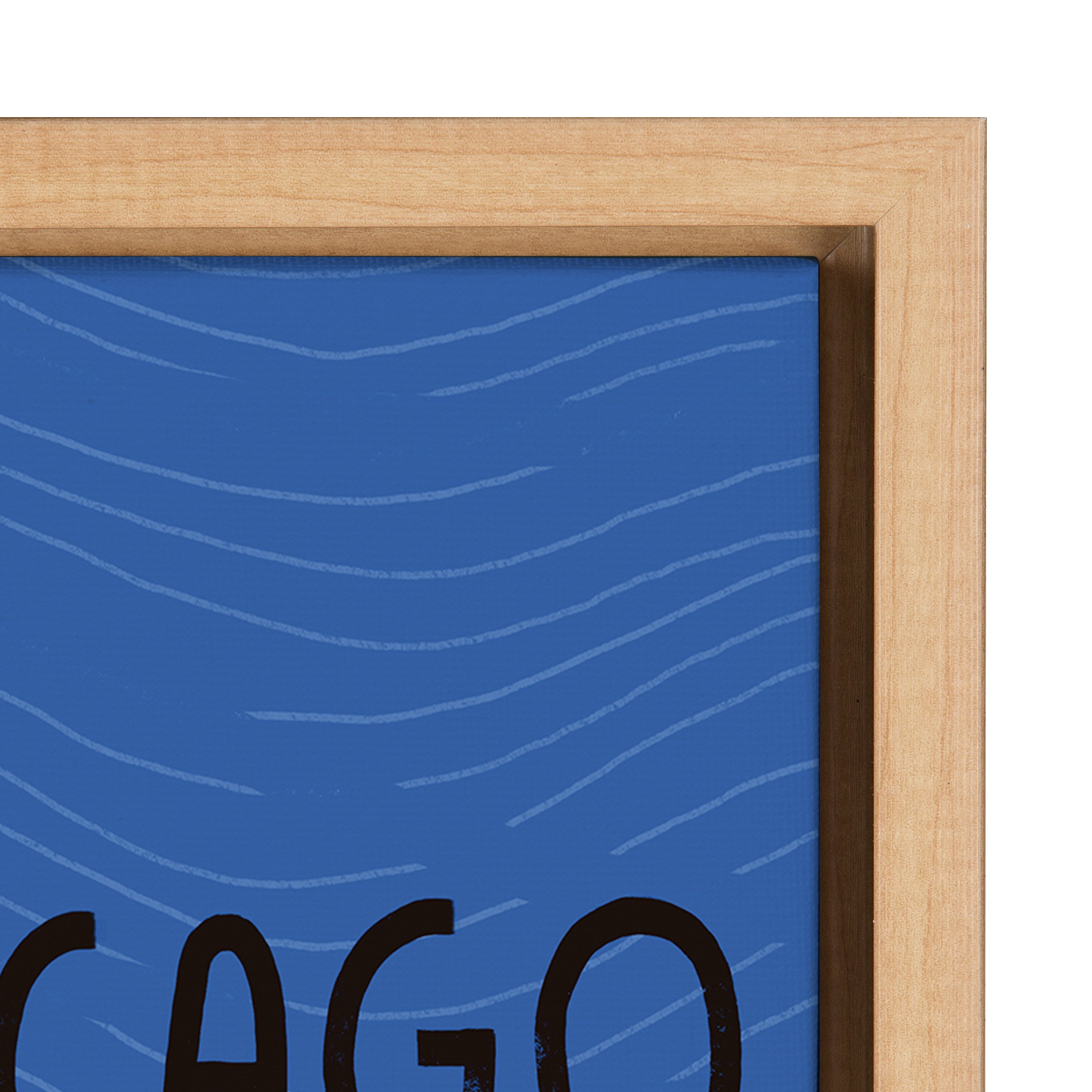 Sylvie Chicago Illustration Framed Canvas by Stacie Bloomfield