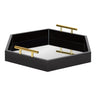 Lipton Hexagon Decorative Tray with Metal Handles