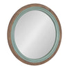 Palmer Wood Round Wall Mirror