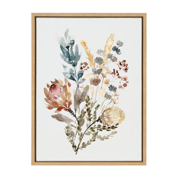 Sylvie Wildflower Bunch Framed Canvas by Sara Berrenson