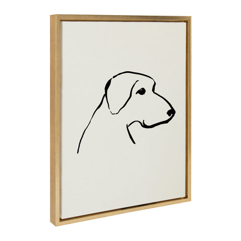 Sylvie 1023 Labrador Framed Canvas by Teju Reval of SnazzyHues