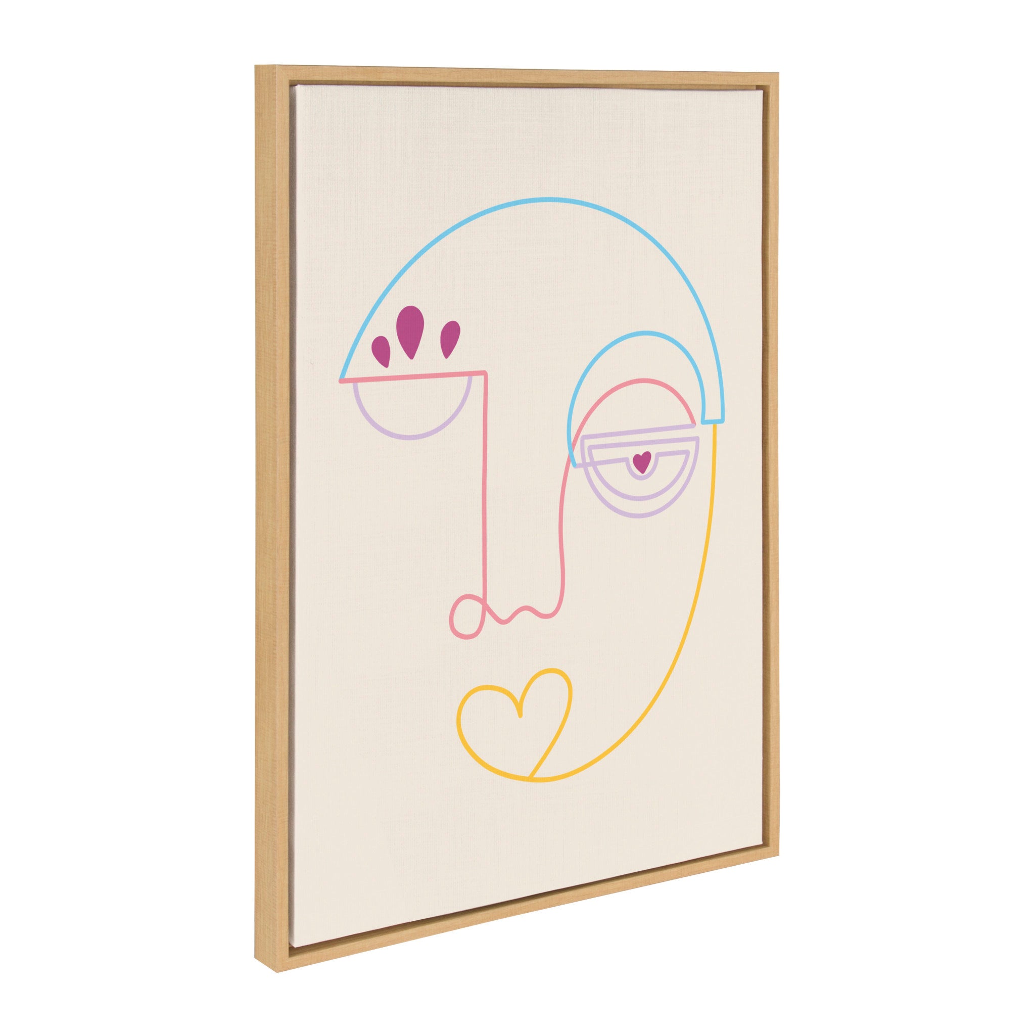 Sylvie Jahi Framed Canvas by Shatha Al Dafai
