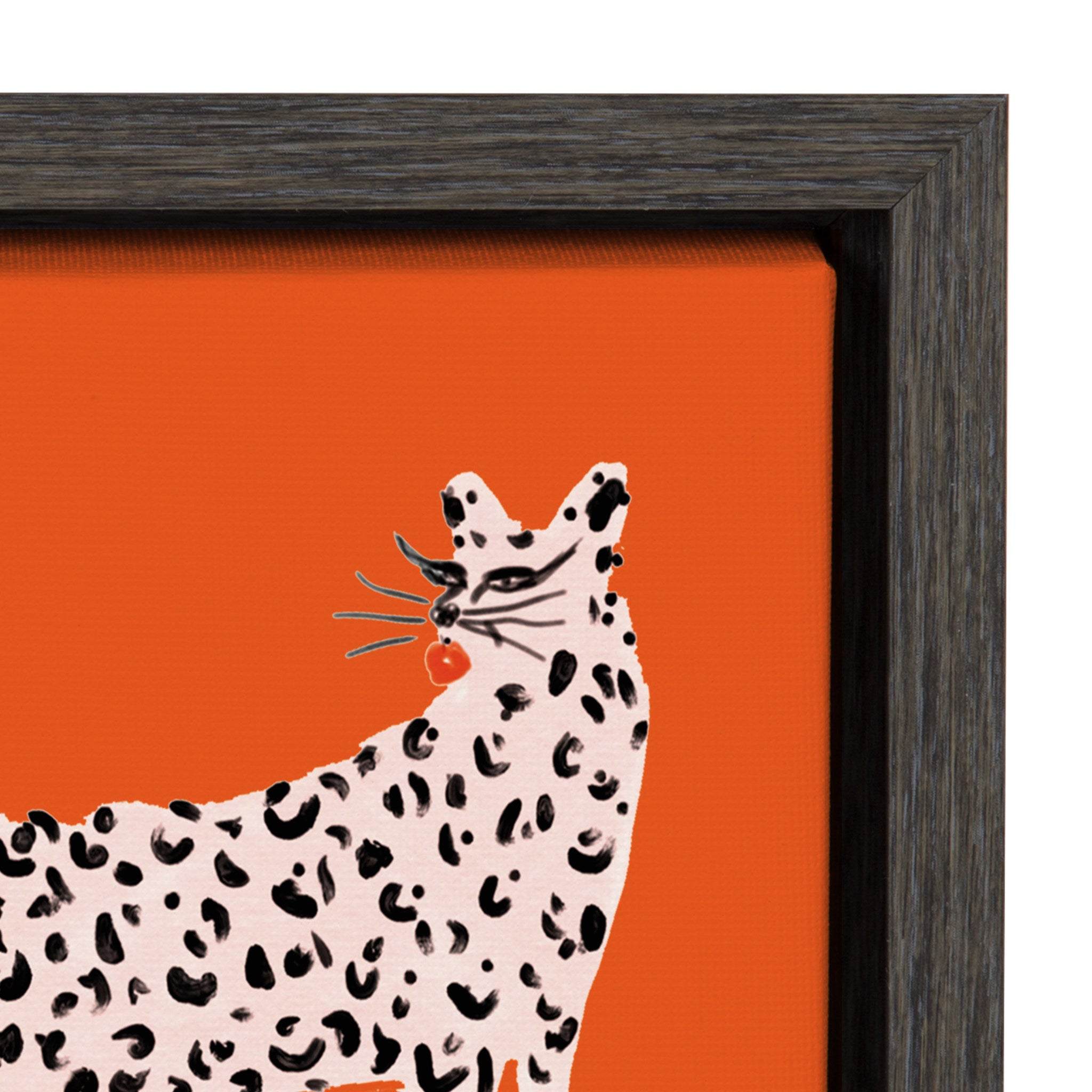 Sylvie Sassy Pink Cheetahs Framed Canvas By Kendra Dandy