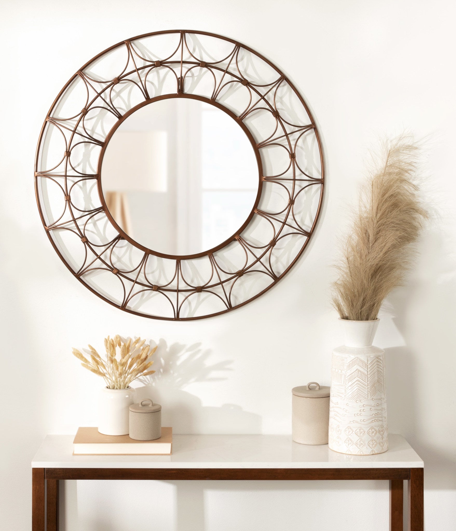 Avoca Decorative Round Mirror