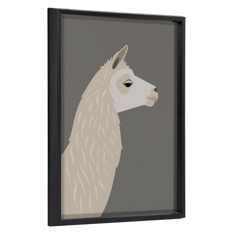 Blake Llama Larry Framed Printed Wood by Rocket Jack