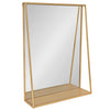 Lintz Metal Framed Mirror with Shelf