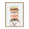 Sylvie Hedgehog Donuts Framed Canvas by Amy Peterson