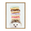 Sylvie Hedgehog Donuts Framed Canvas by Amy Peterson