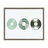 Sylvie Three Records Framed Canvas by Statement Goods