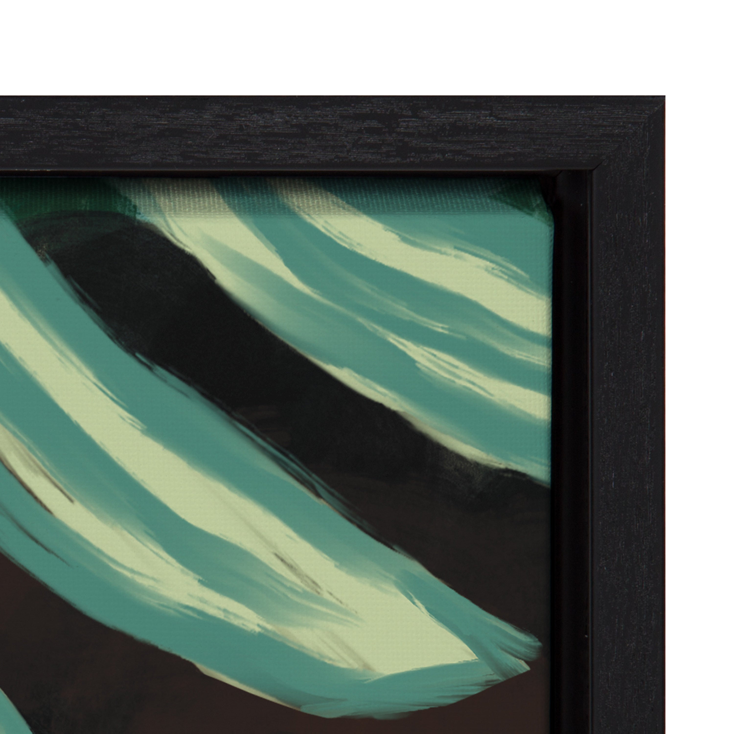 Sylvie Lady in the Jungle Framed Canvas by Kendra Dandy of Bouffants and Broken Hearts