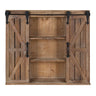 Cates Decorative Wood Wall Storage Cabinet with Sliding Barn Doors