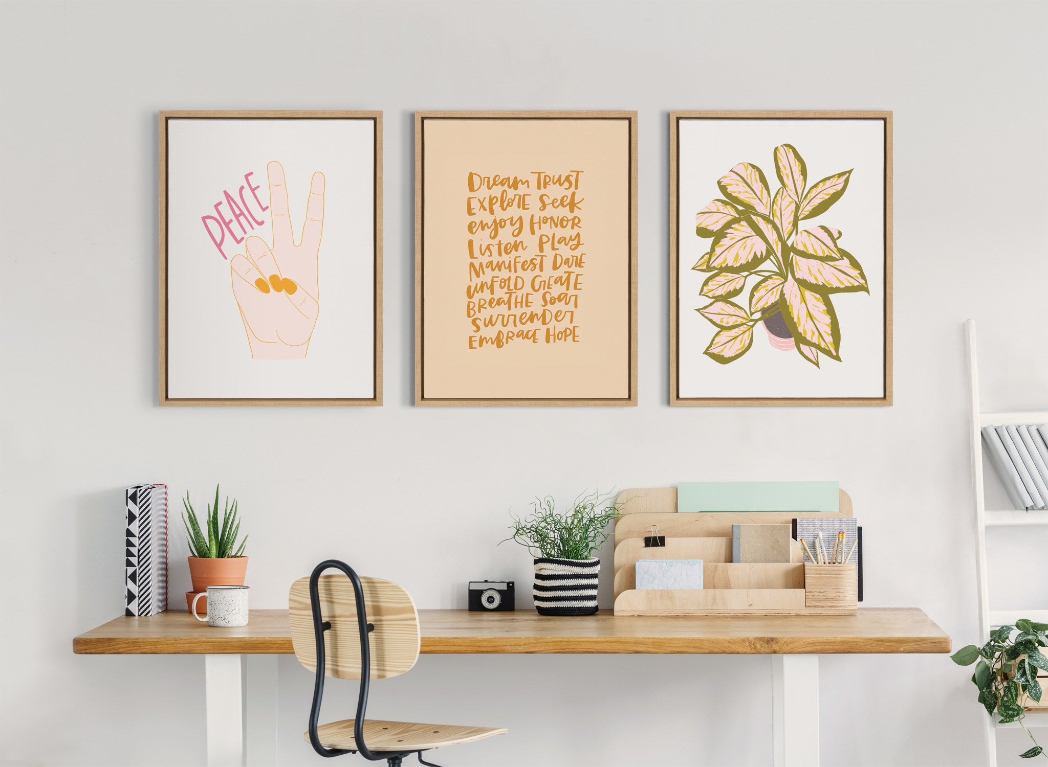 Sylvie Dream Framed Canvas by Alicia Schultz