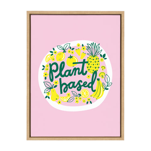 Sylvie Plant Based Framed Canvas by Maria Filar