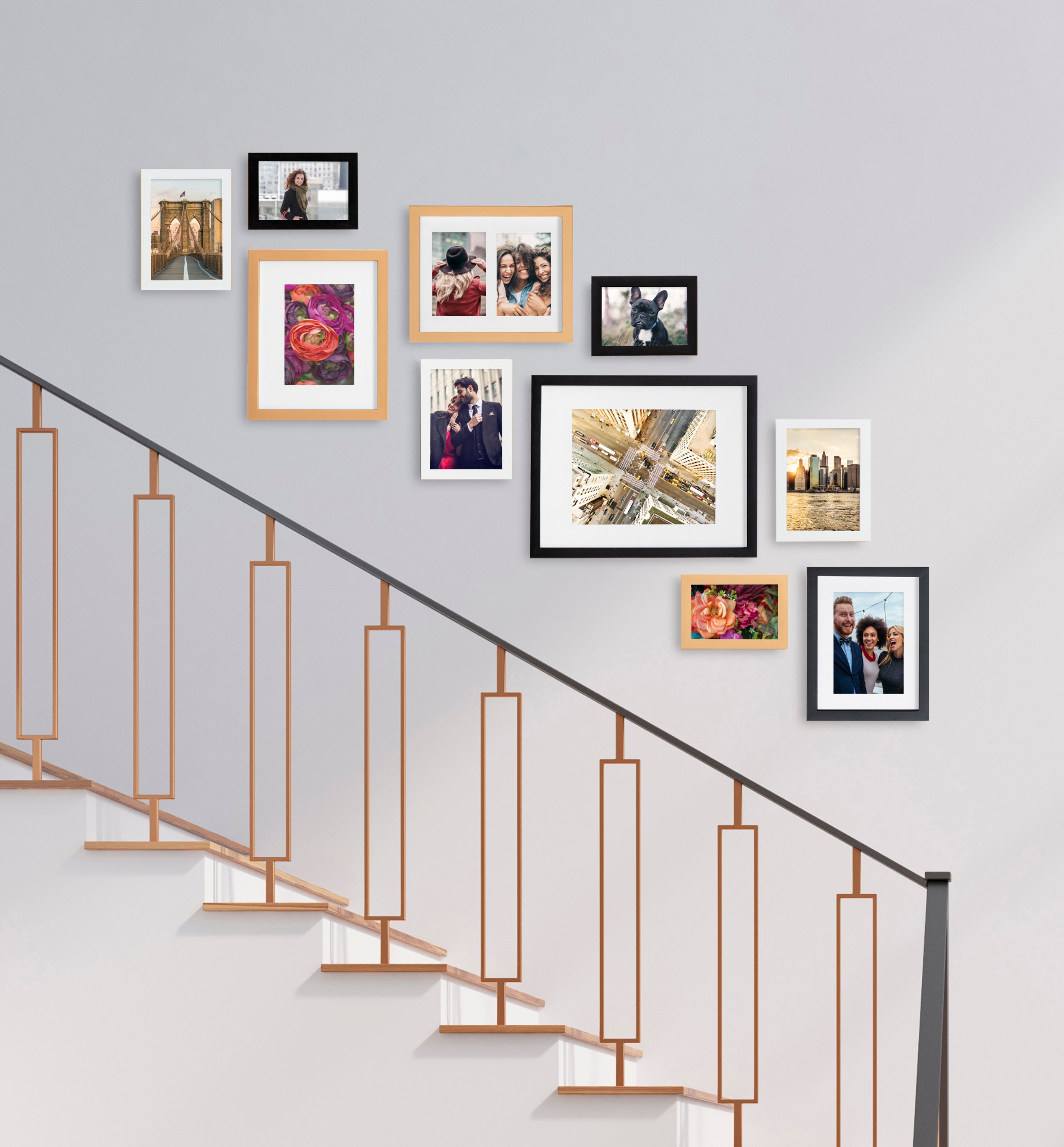 Wall Gallery: (3) 10 x 10, (1) 16 x 20, (1) 8X10 portrait -----------------  #picture #frames #home #…