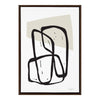 Sylvie Entangled Neutral Framed Canvas by Statement Goods