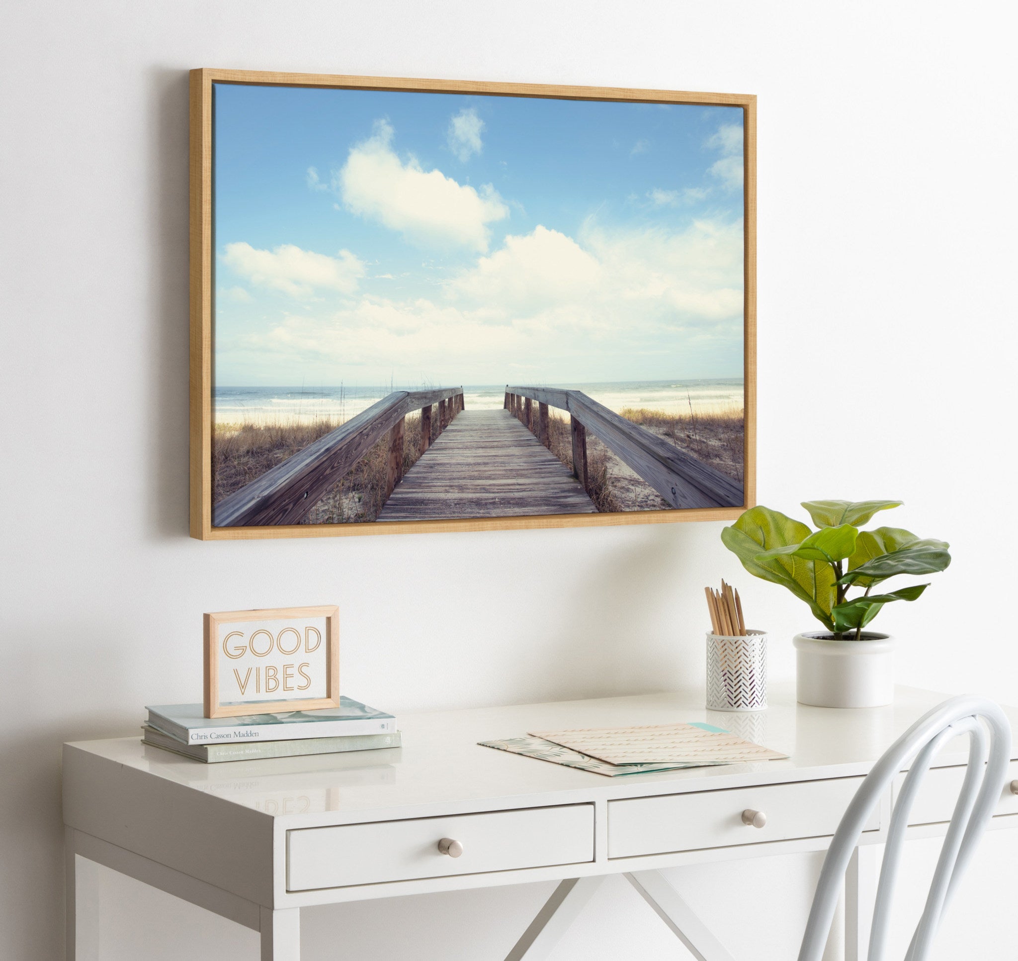 Framed Canvas, Coastal, Natural