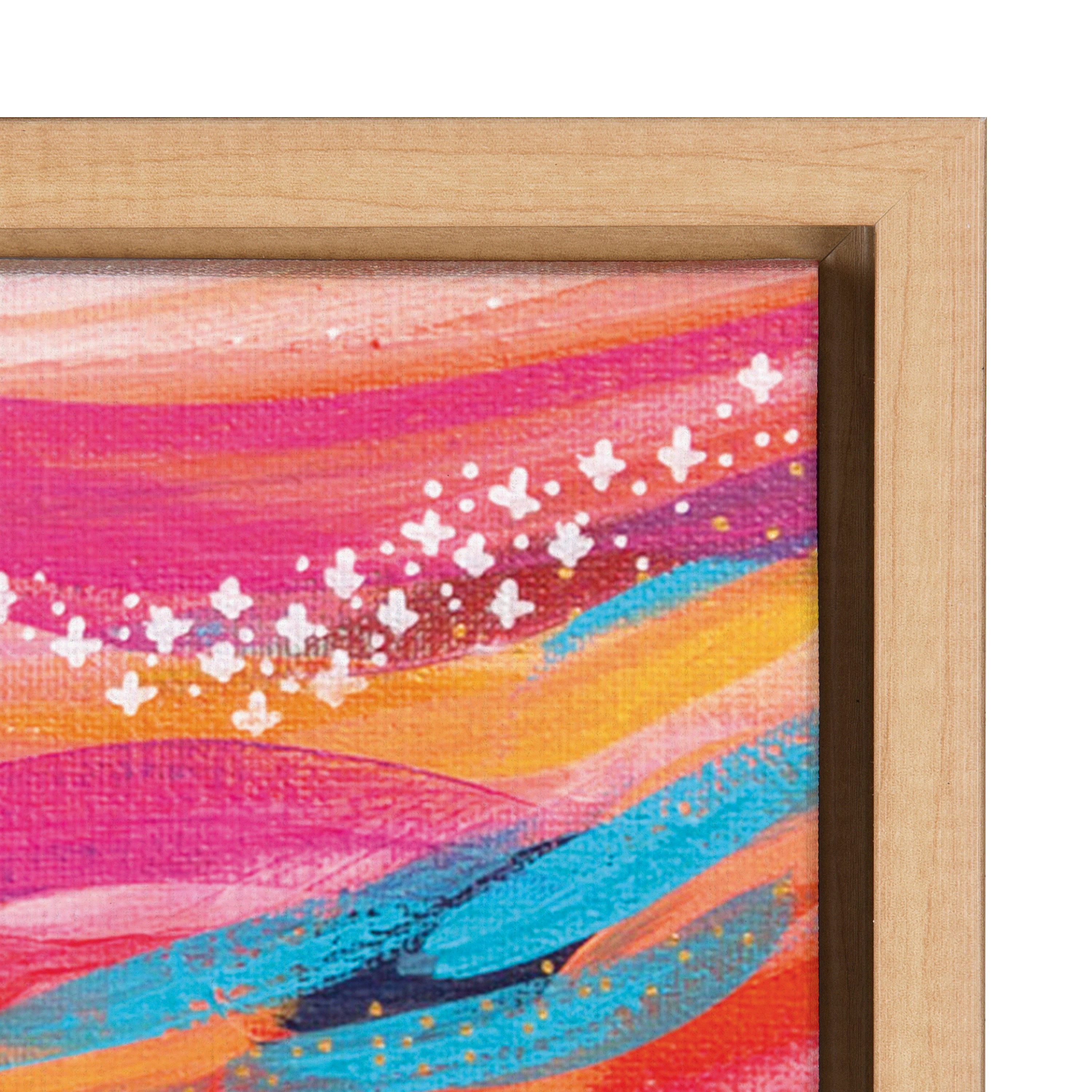 Sylvie Brush Strokes 90 Framed Canvas by Jessi Raulet of Ettavee
