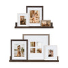 Bordeaux Wall Shelves with Frames Set