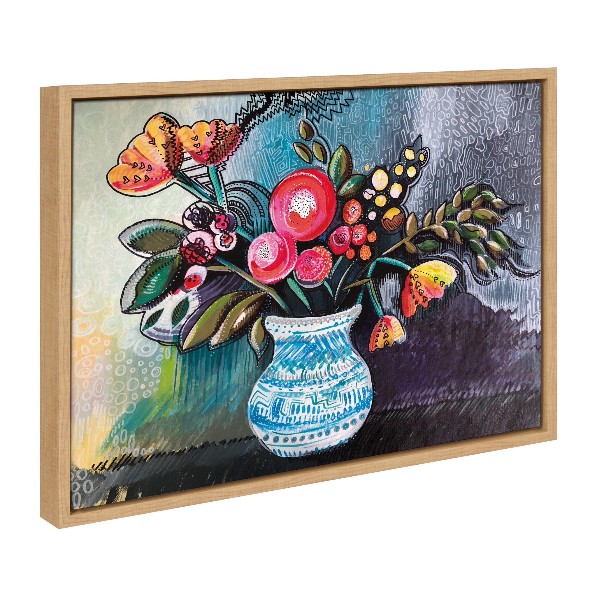 Sylvie Whimsy Still Life Framed Canvas by Sara Annapolen