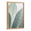 Blake Modern Green Leaf Botanical Framed Printed Glass by The Creative Bunch Studio