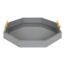 Lipton Octagon Decorative Tray with Metal Handles