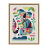 Sylvie Mid Century Modern Koala Framed Canvas by Rachel Lee of My Dream Wall