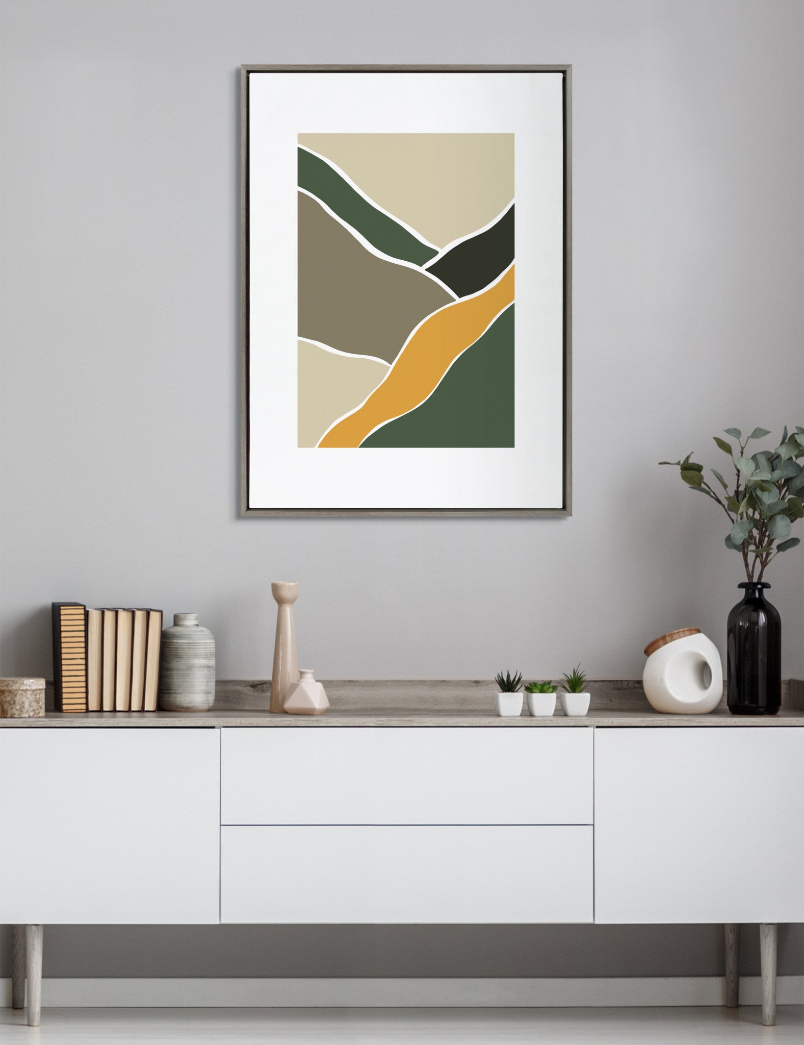 Sylvie Fields of Sun 3 Framed Canvas by Maja Mitrovic of Makes My Day Happy