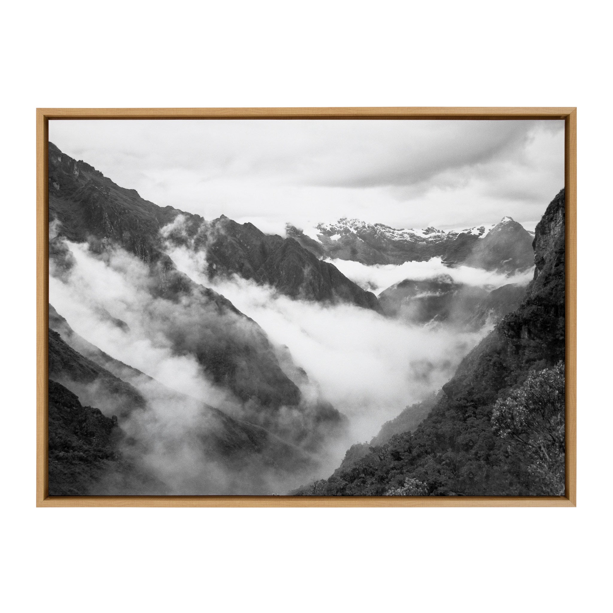 Sylvie Inca Trail Framed Canvas by Pete Olsen, Natural 28x38