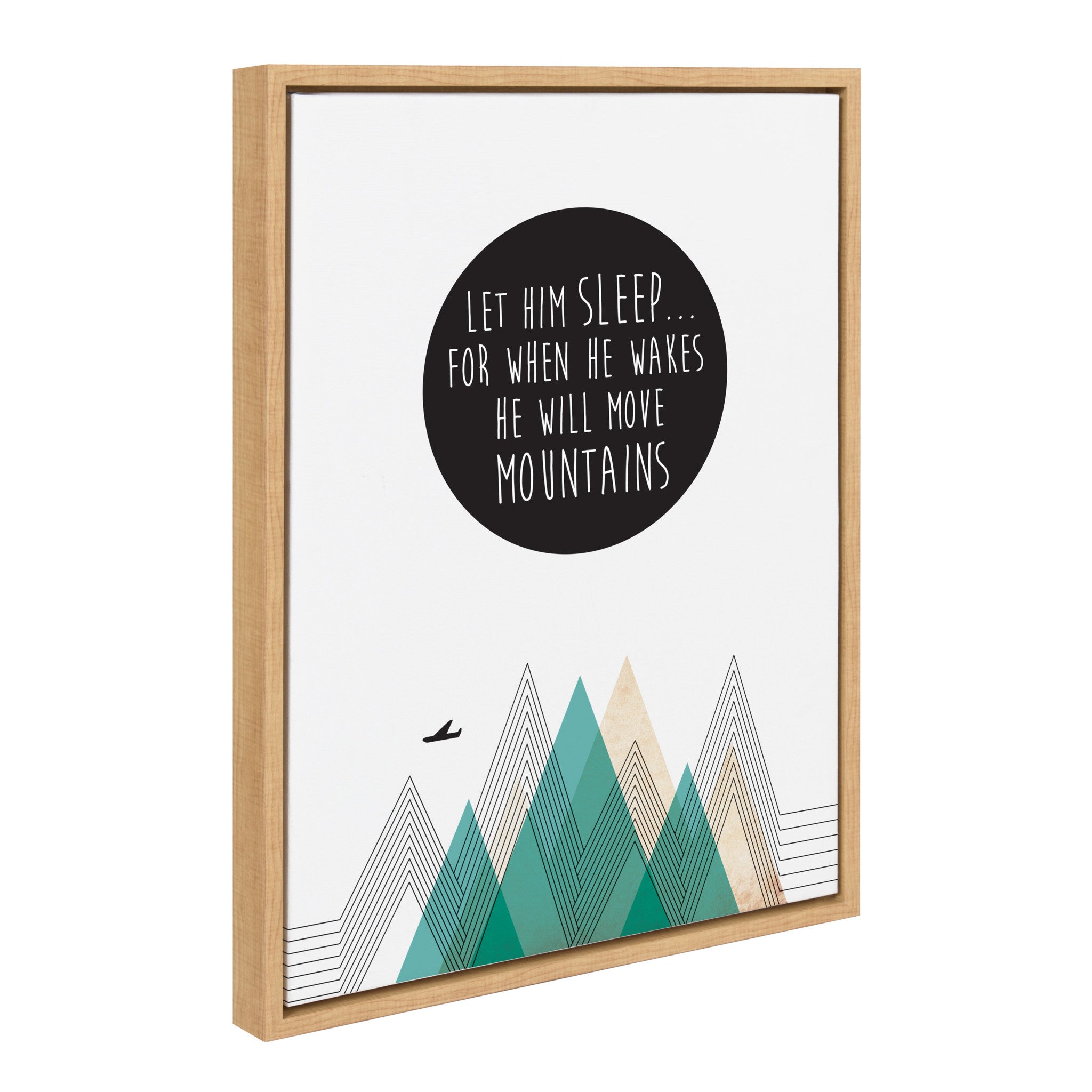Sylvie Move Mountains Framed Canvas by Rachel Lee of My Dream Wall