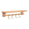 Alta Wall Shelf with Hooks