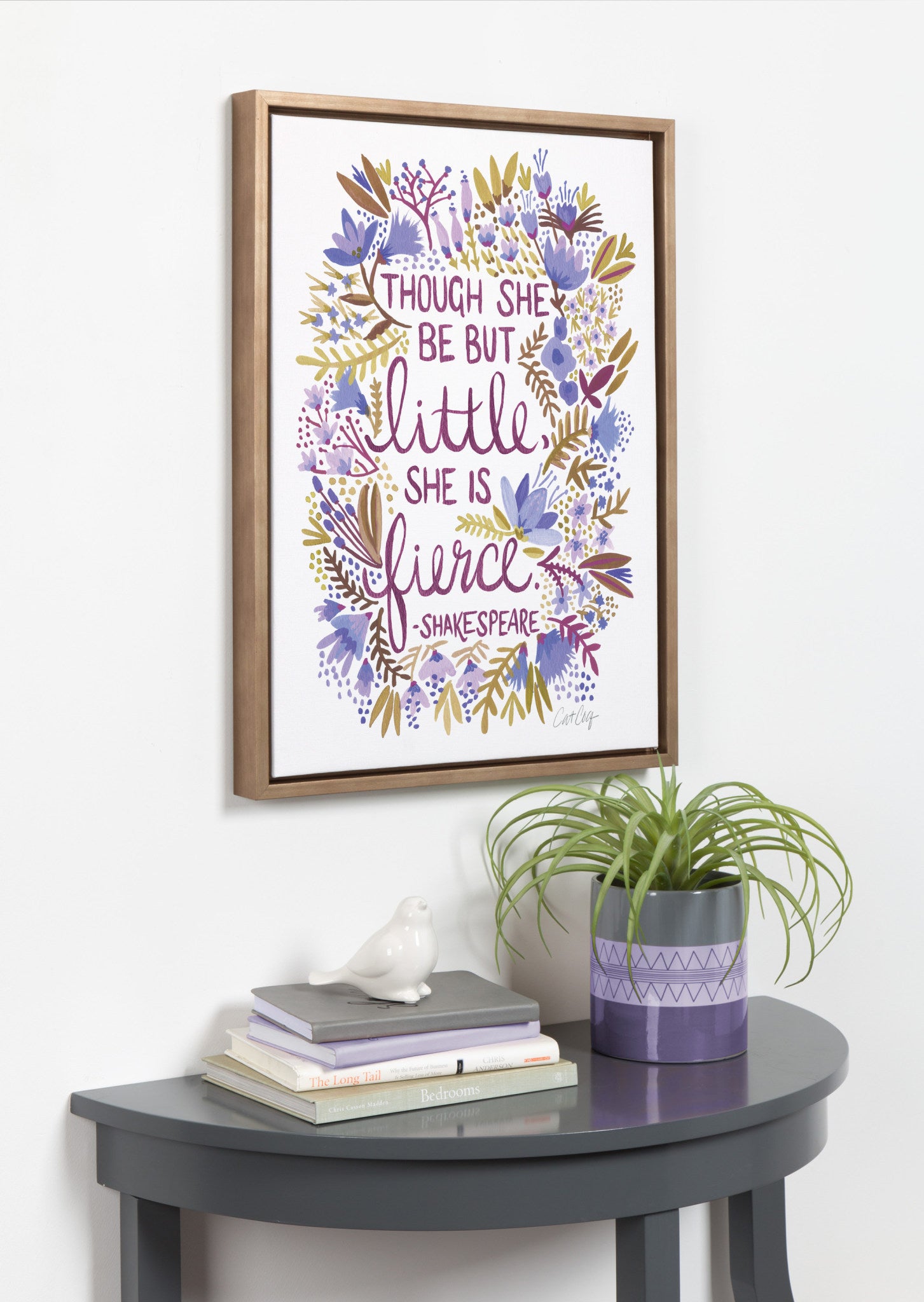 Sylvie Fierce Framed Canvas by Cat Coquillette