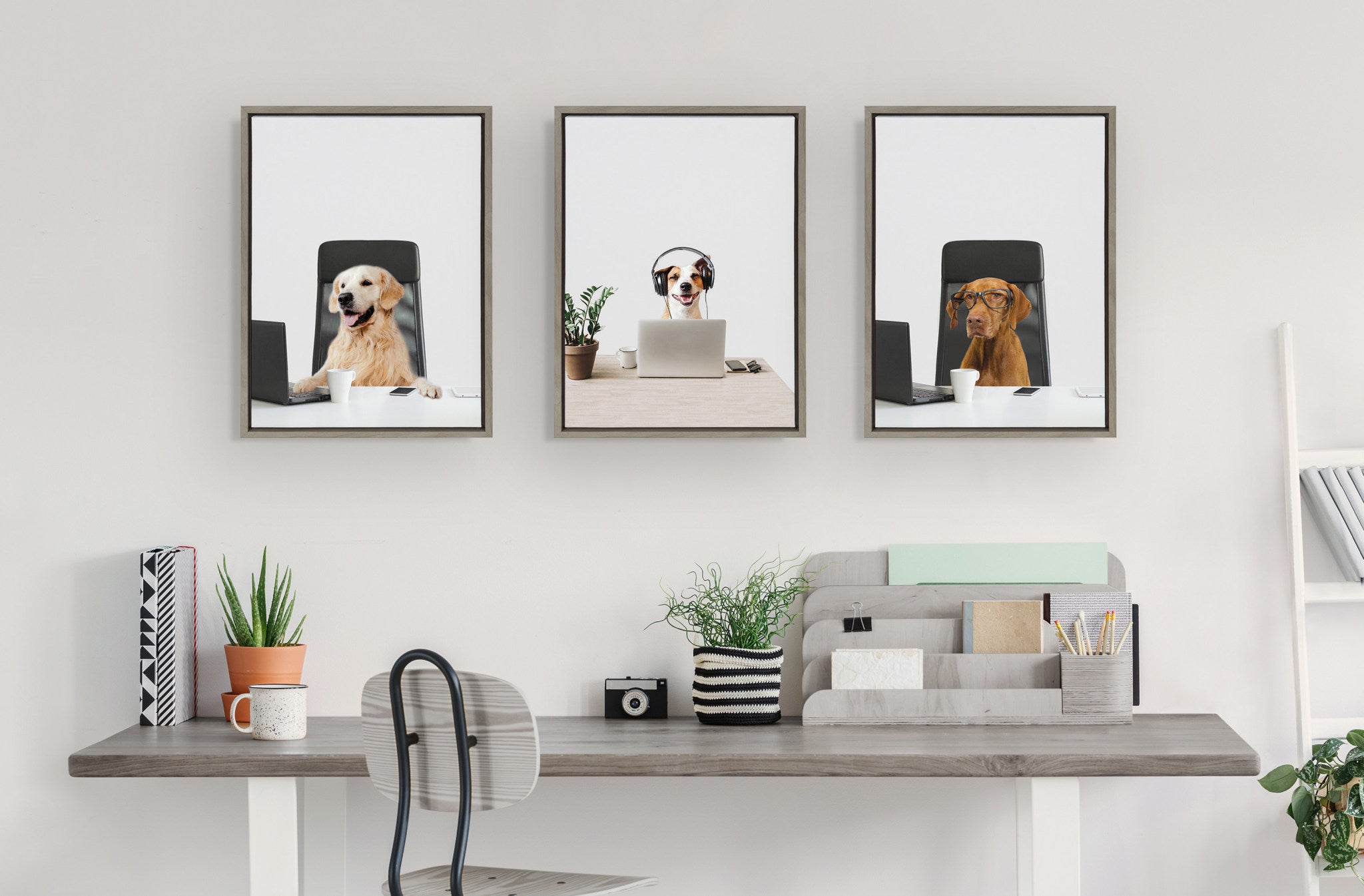 Sylvie I’m Diane. VP of Engineering Framed Canvas by The Creative Bunch Studio