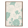 Sylvie Lotus Garden Framed Canvas by Kasey Free