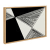 Sylvie 140 Abstract Perspective Framed Canvas by Teju Reval of SnazzyHues
