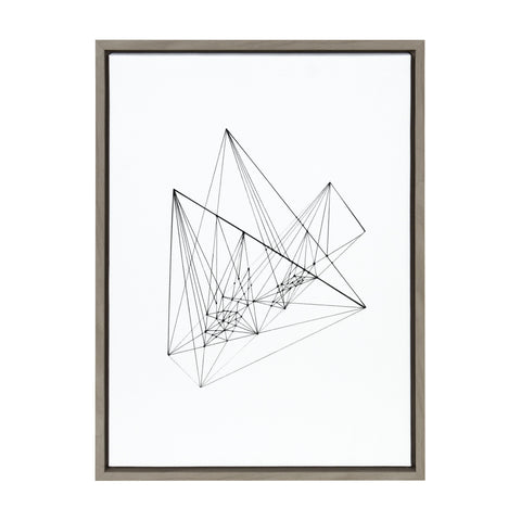 Sylvie Mountains II Framed Canvas by Viola Kreczmer