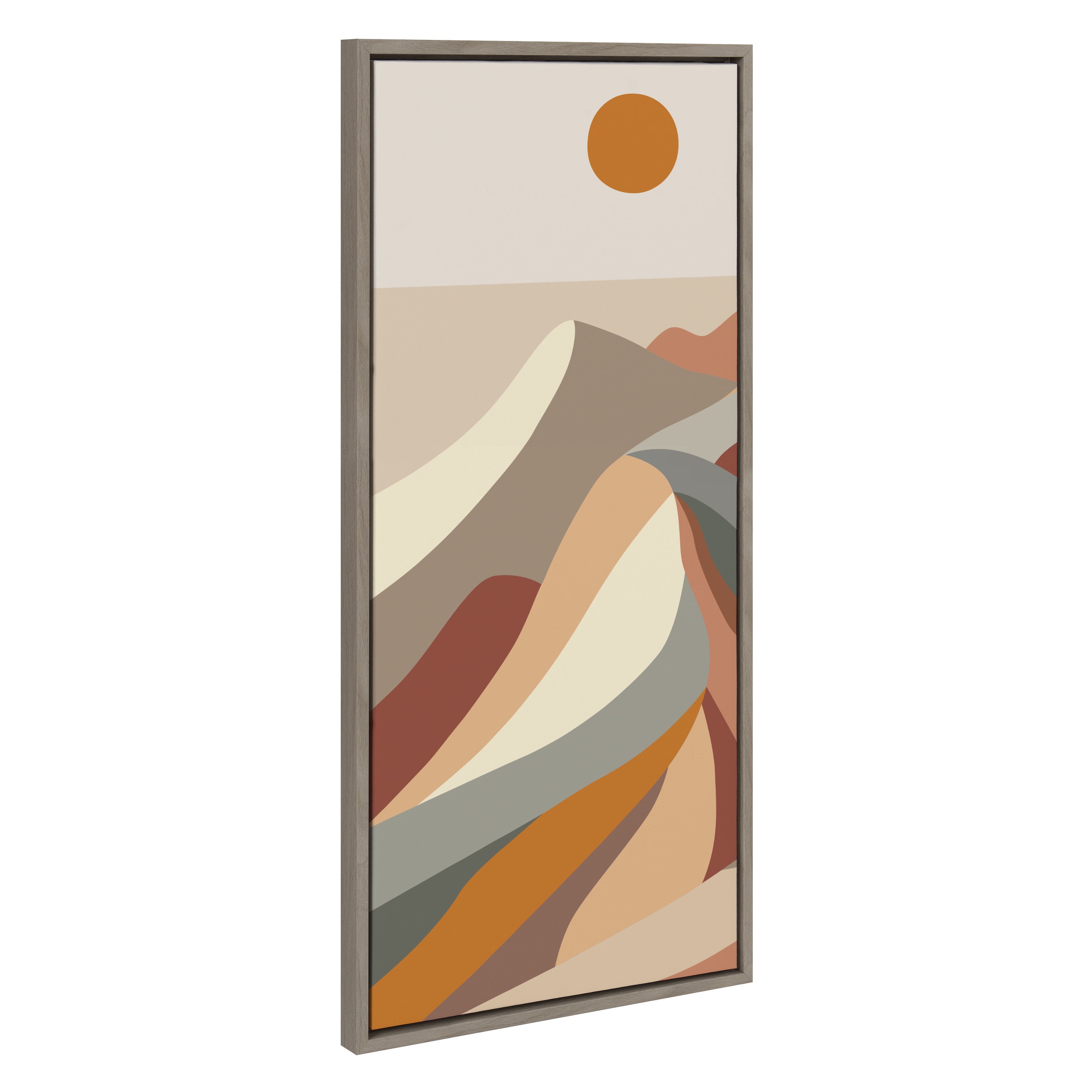 Sylvie MCM Mountains 1a Framed Canvas by Rachel Lee of My Dream Wall