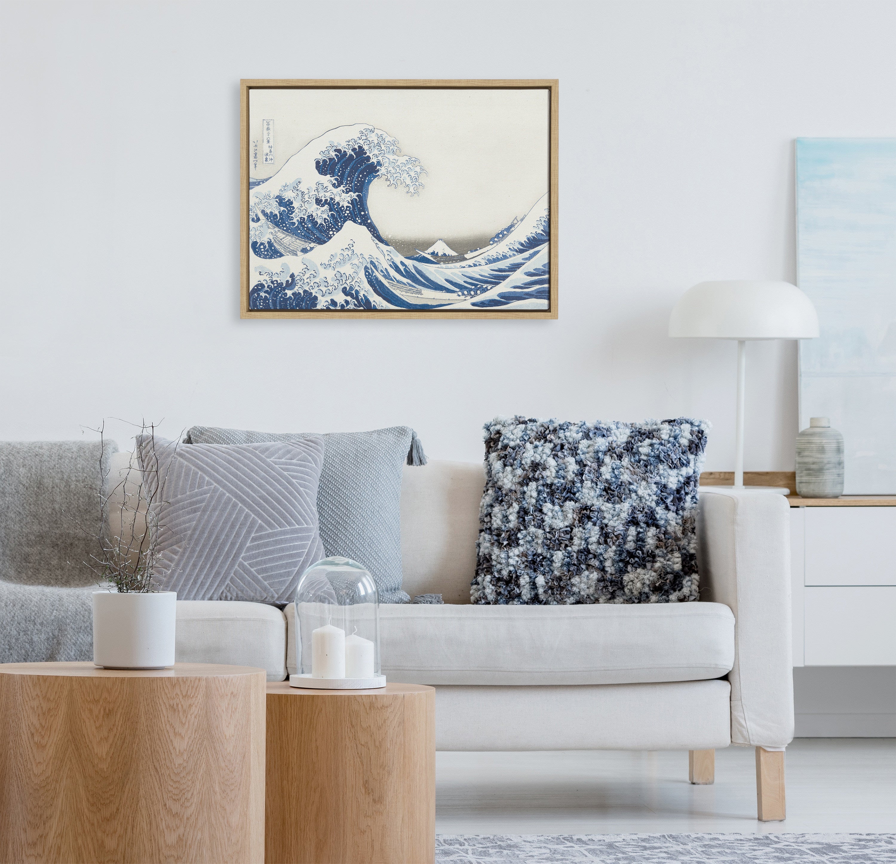 Sylvie Katsushika Hokusai Under the Wave off Kanagawa aka The Great Wave 1830 Framed Canvas by The Art Institute of Chicago
