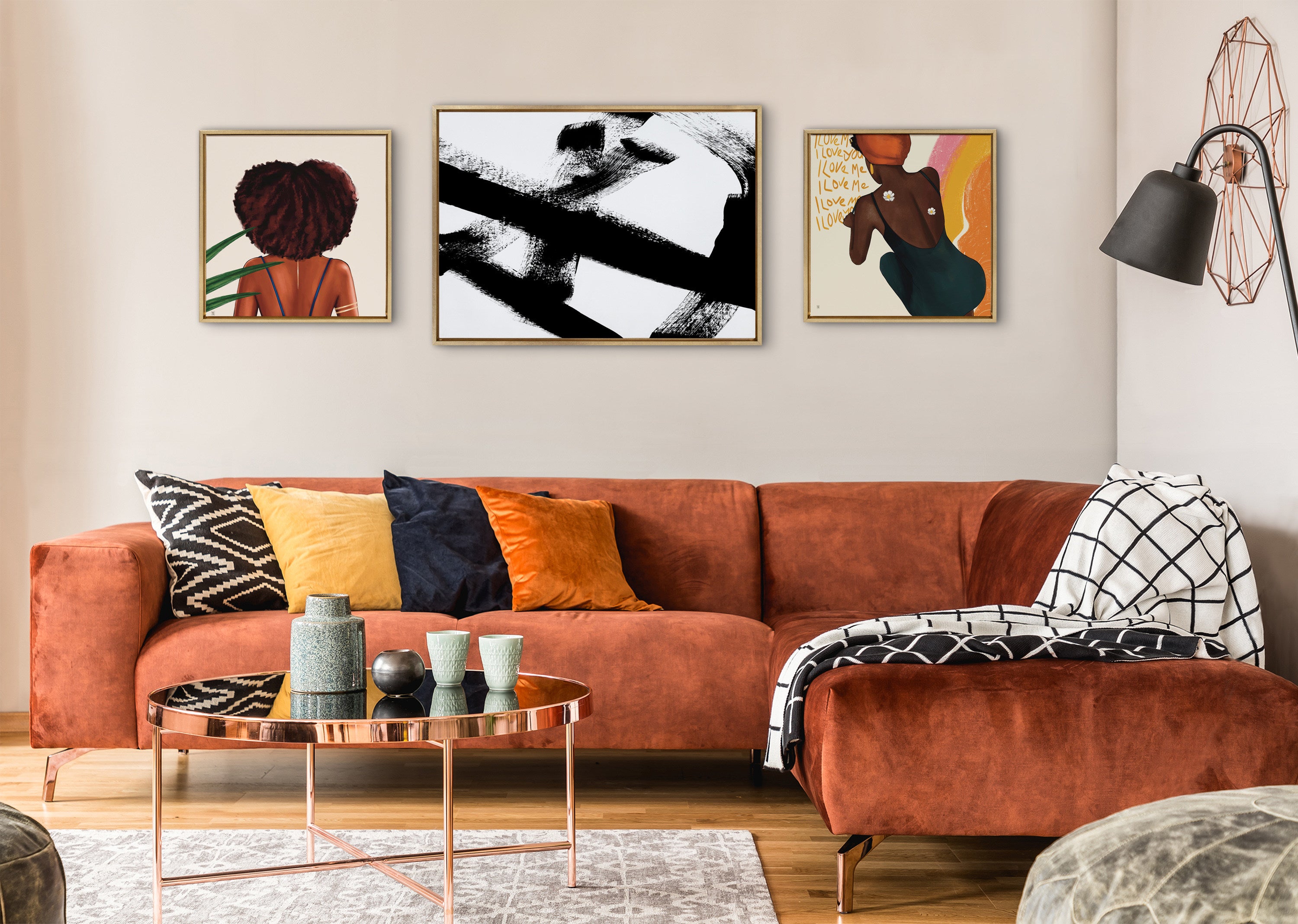 Sylvie Gesture I BW Framed Canvas by Amy Lighthall