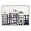 Sylvie Townhouses Framed Canvas by Caroline Mint
