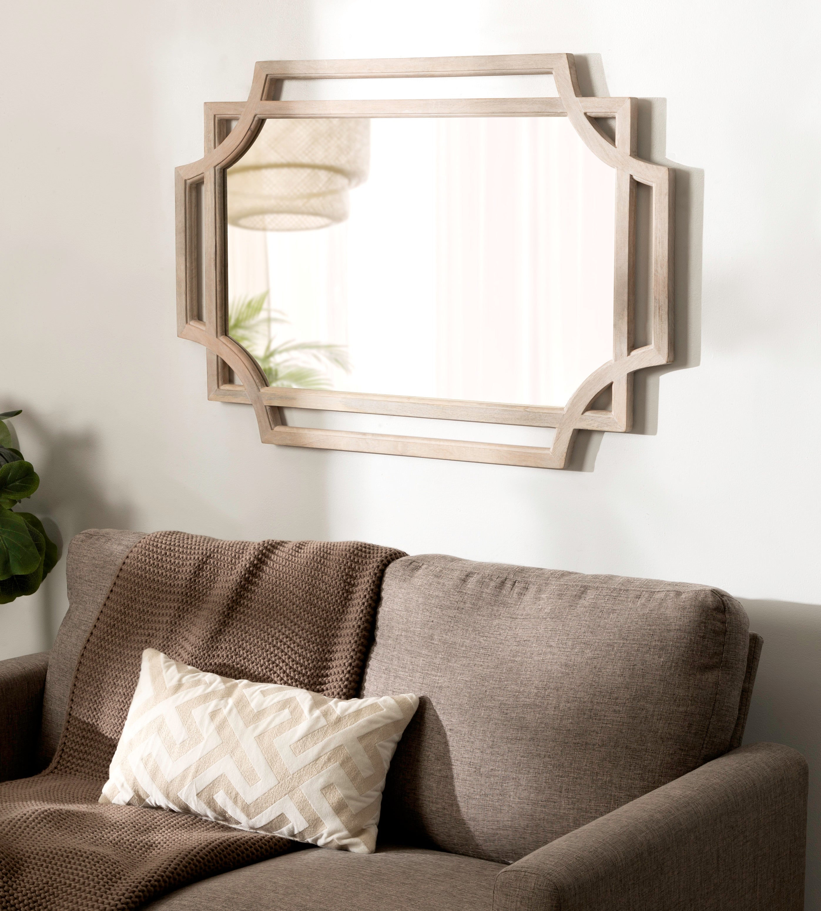 Minuette Wood Framed Wall Mirror