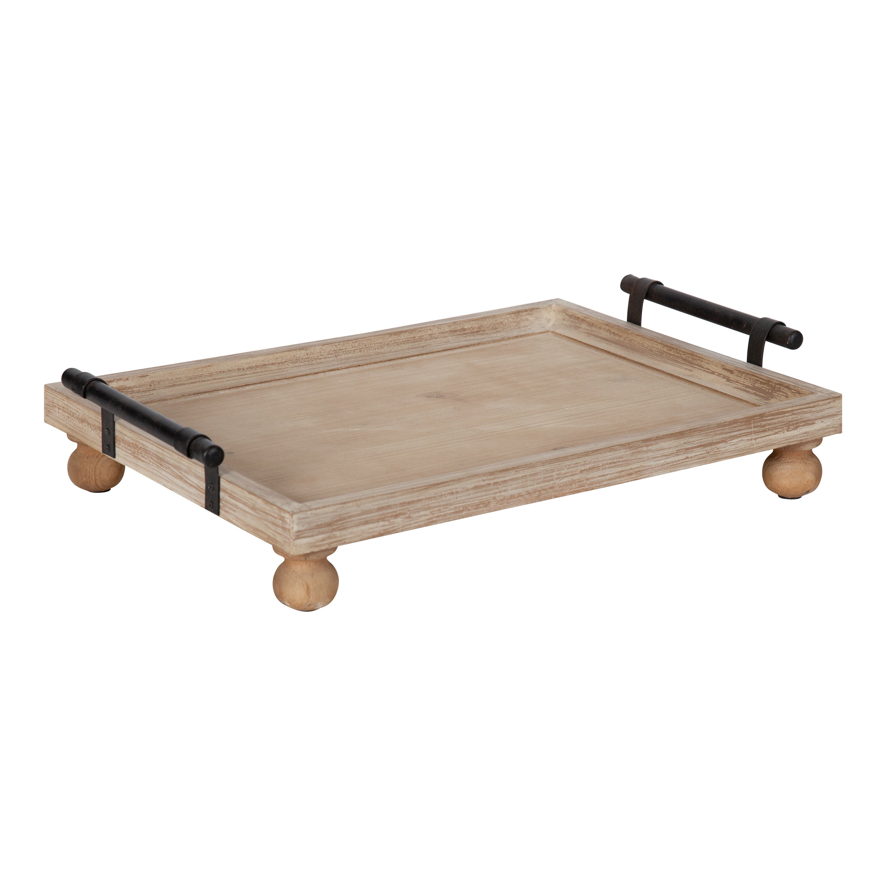 Bruillet Wooden Footed Tray