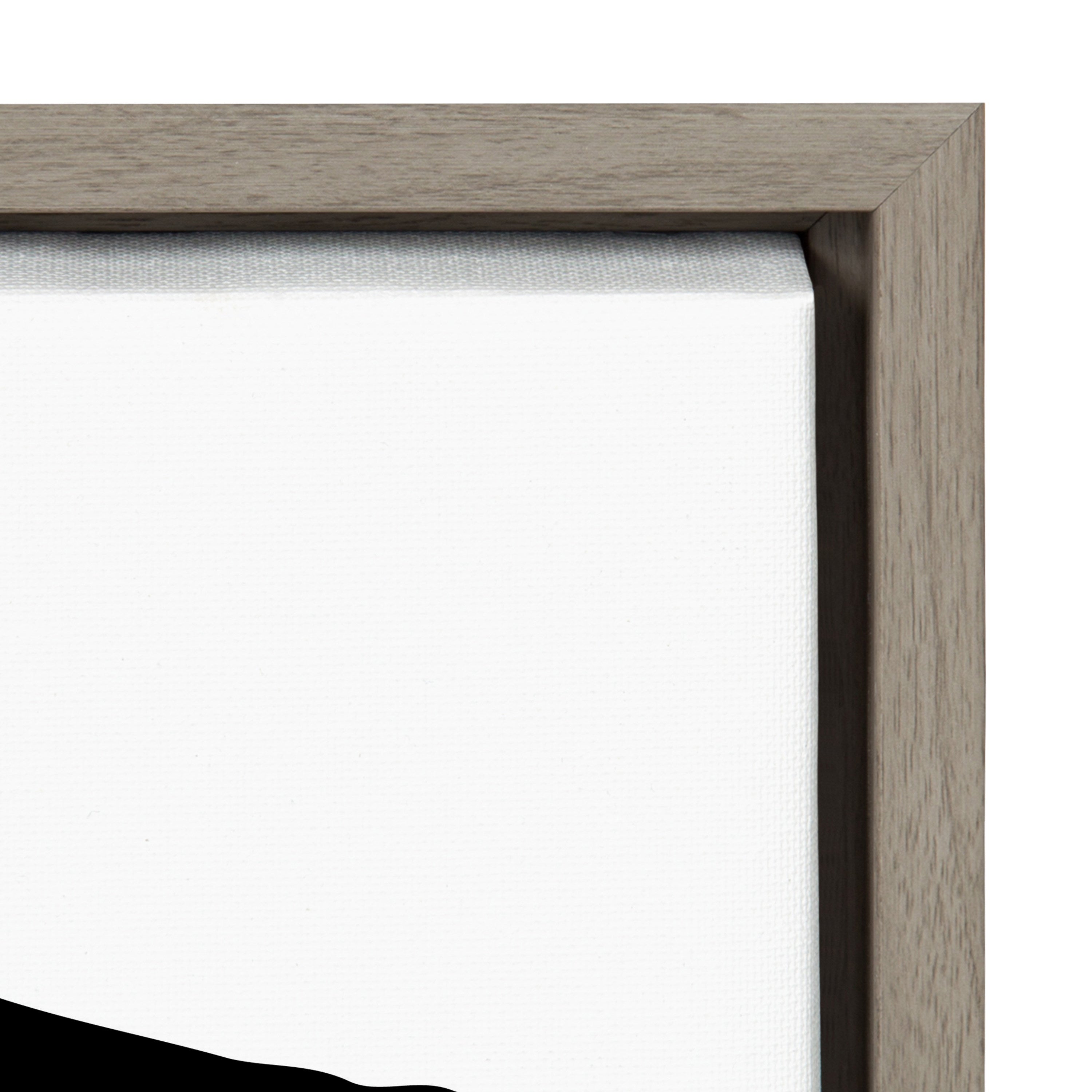 Sylvie Modern Meeting Forms Framed Canvas by Statement Goods