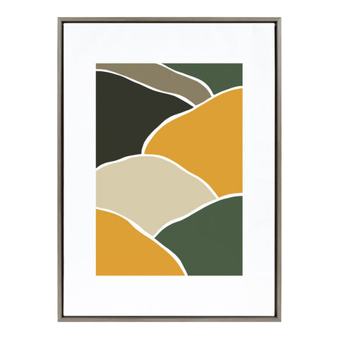Sylvie Fields of Sun 2 Framed Canvas by Maja Mitrovic of Makes My Day Happy