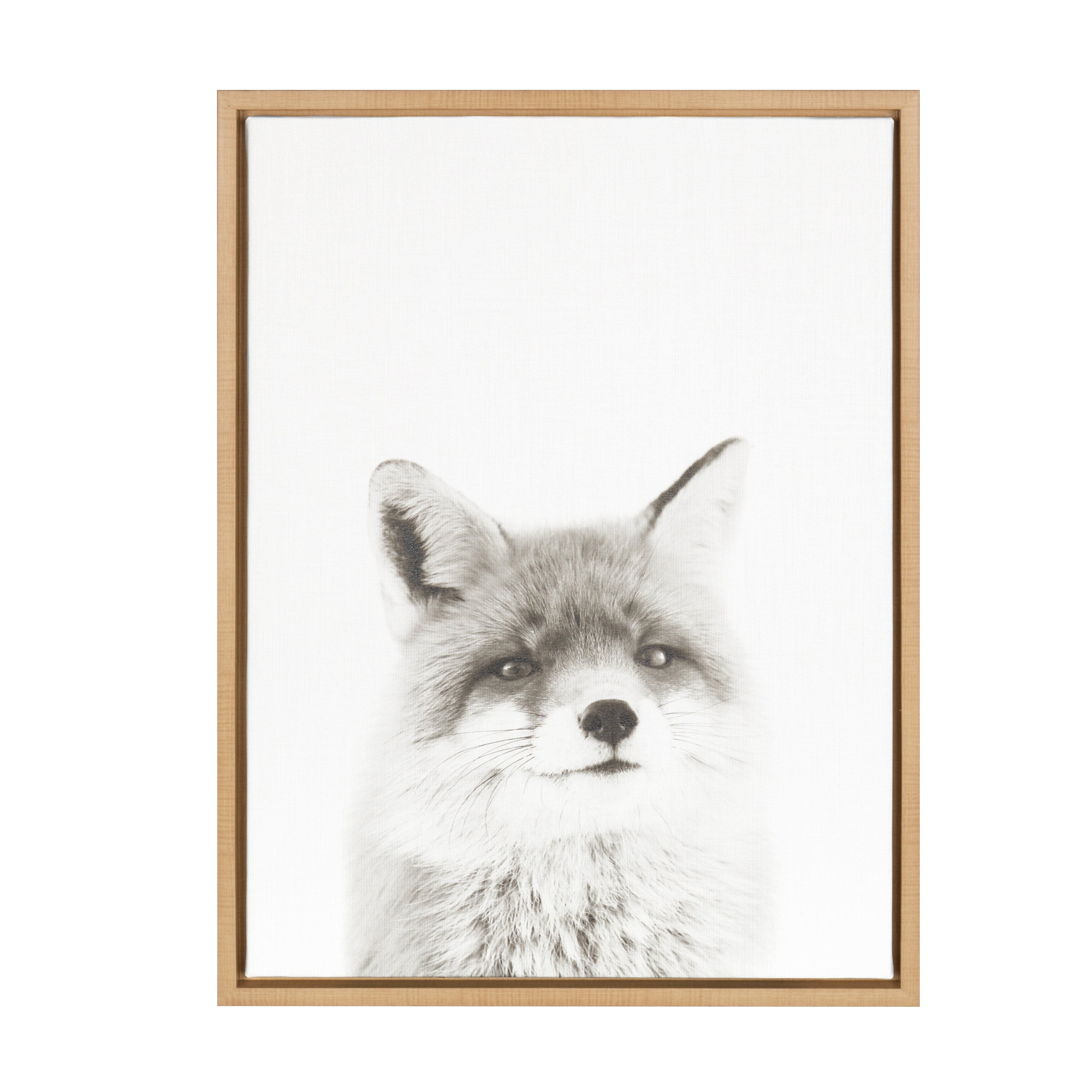 Sylvie Fox Portrait Framed Canvas by Simon Te Tai