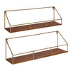 Accent Shelf, MidCentury, Walnut Brown